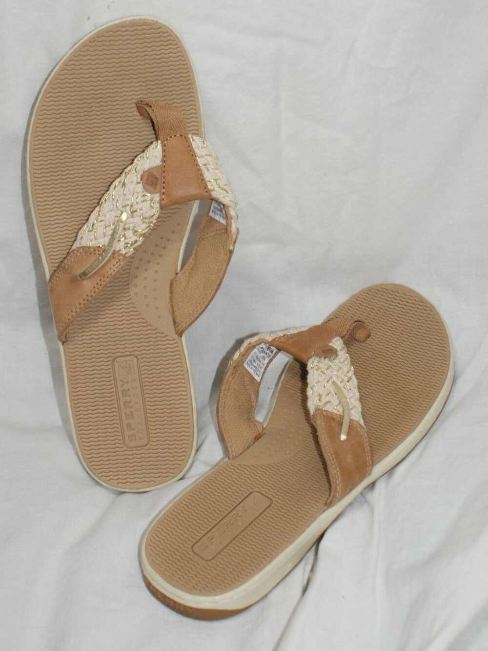 Sperry Leather and Braided Sandals - Size 8 - BRAND NEW